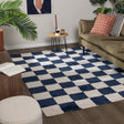 Checkerboard Rug - Blox Blue