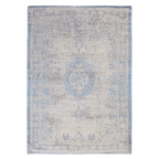 Vintage floor rug - Fading World Medallion Blue 9065