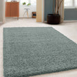 High Pile Rug - Solid Blue/Green
