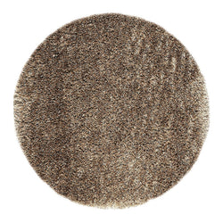 Round High Pile Floor Rug - Richmond Brown 600