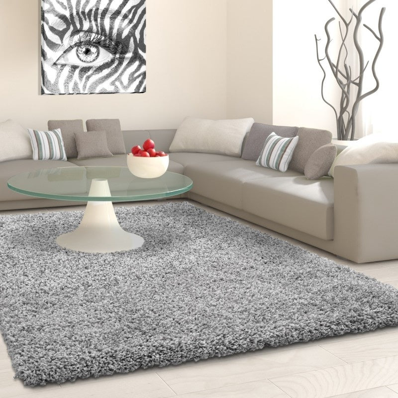 High-pile Area Rug - Life Light Gray