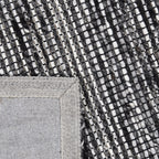 Wool Rug - Quillan Black/White