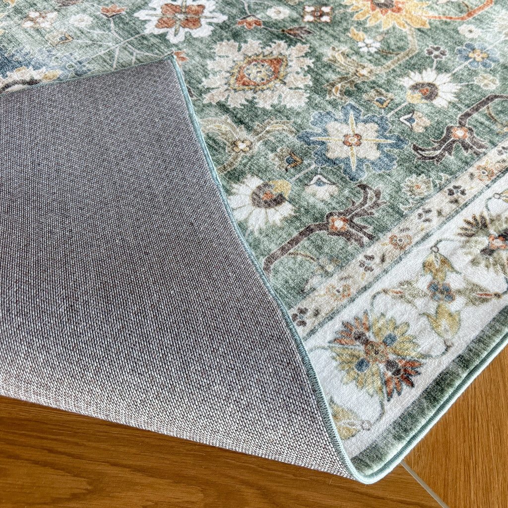 Show moreVintage Rug - Ember Oriental Green