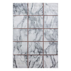 Modern floor rug - Marble Box Grey/Brown
