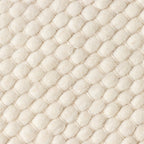 Round Wool Rug - Feline White