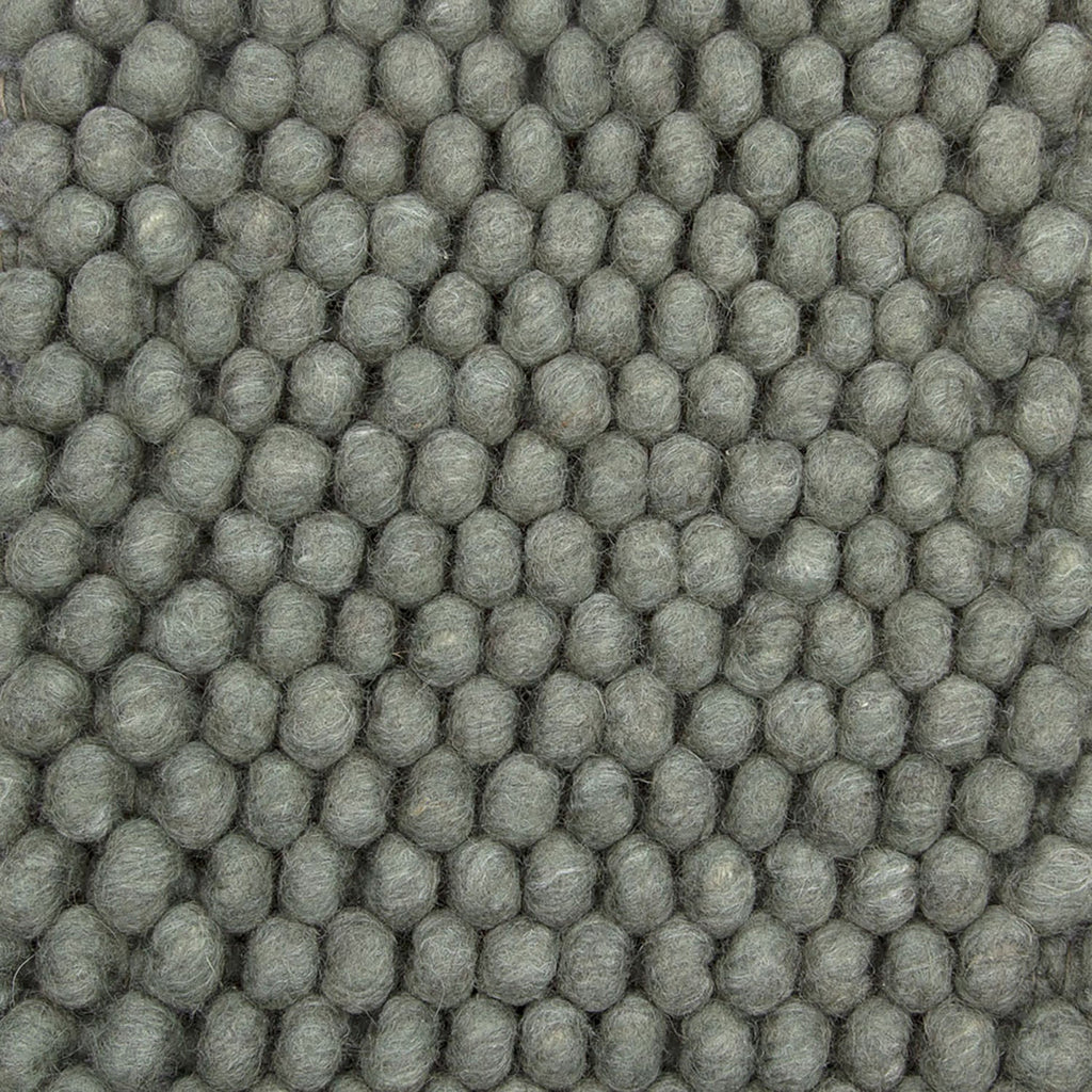 Wool floor rug to measure - New Loop Grey/Green 456