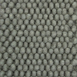 Wool floor rug to measure - New Loop Grey/Green 456