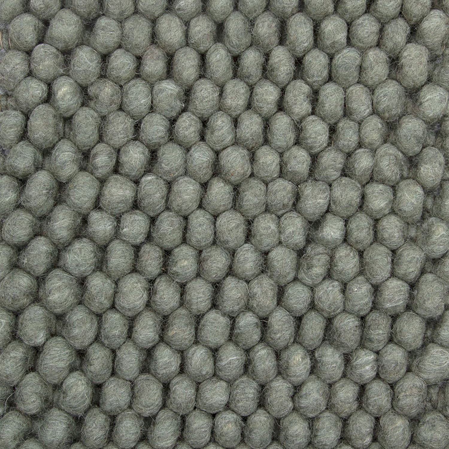 Wool floor rug to measure - New Loop Grey/Green 456