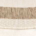 Round Jute Outdoor Rug - Nomad Edge Cream