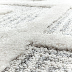 Scandinavian Floor Rug - Pitea Ethno Cream/Grey