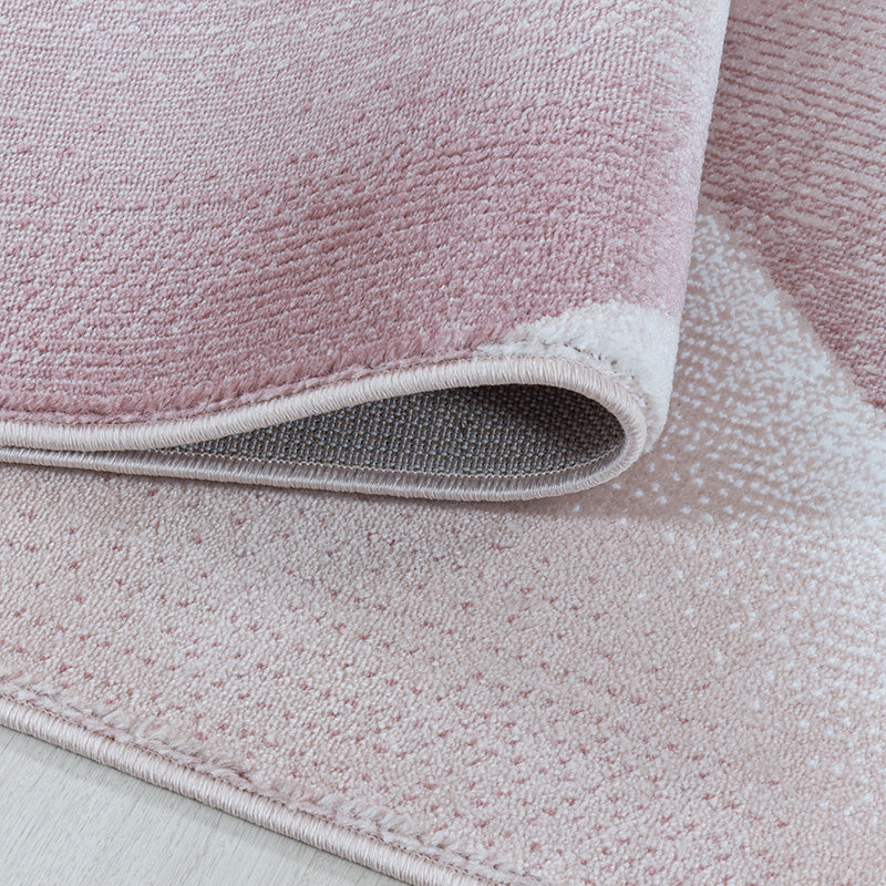 Modern floor rug - Streaky Lines Pink