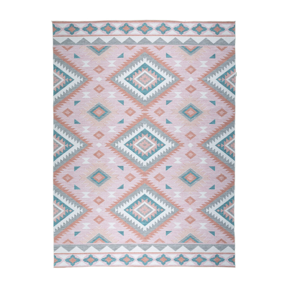 Bohemian Outdoor Rug - Vedra Aztec Pink