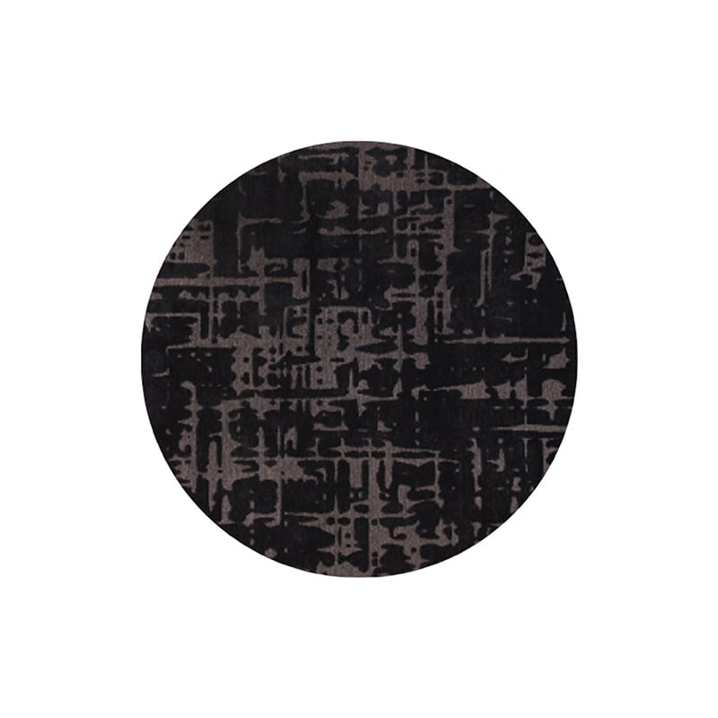 Round modern floor rug - Structures Baobab 9200