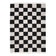 Checkerboard Rug - Blox Fringe Black