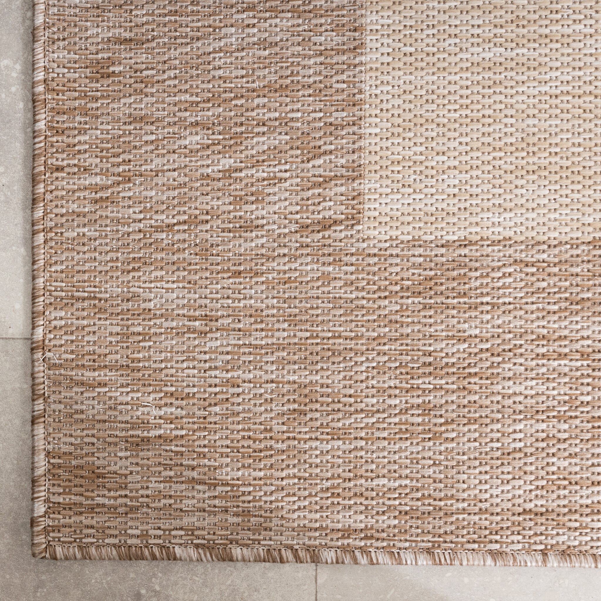 In- & Outdoor Rug – Sierra Border Cream/Beige