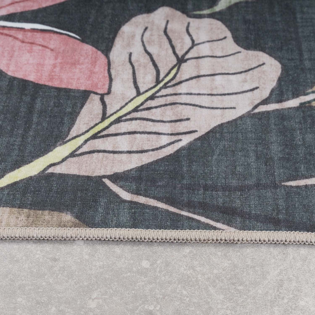 Outdoor rug flowers - Poppy Green