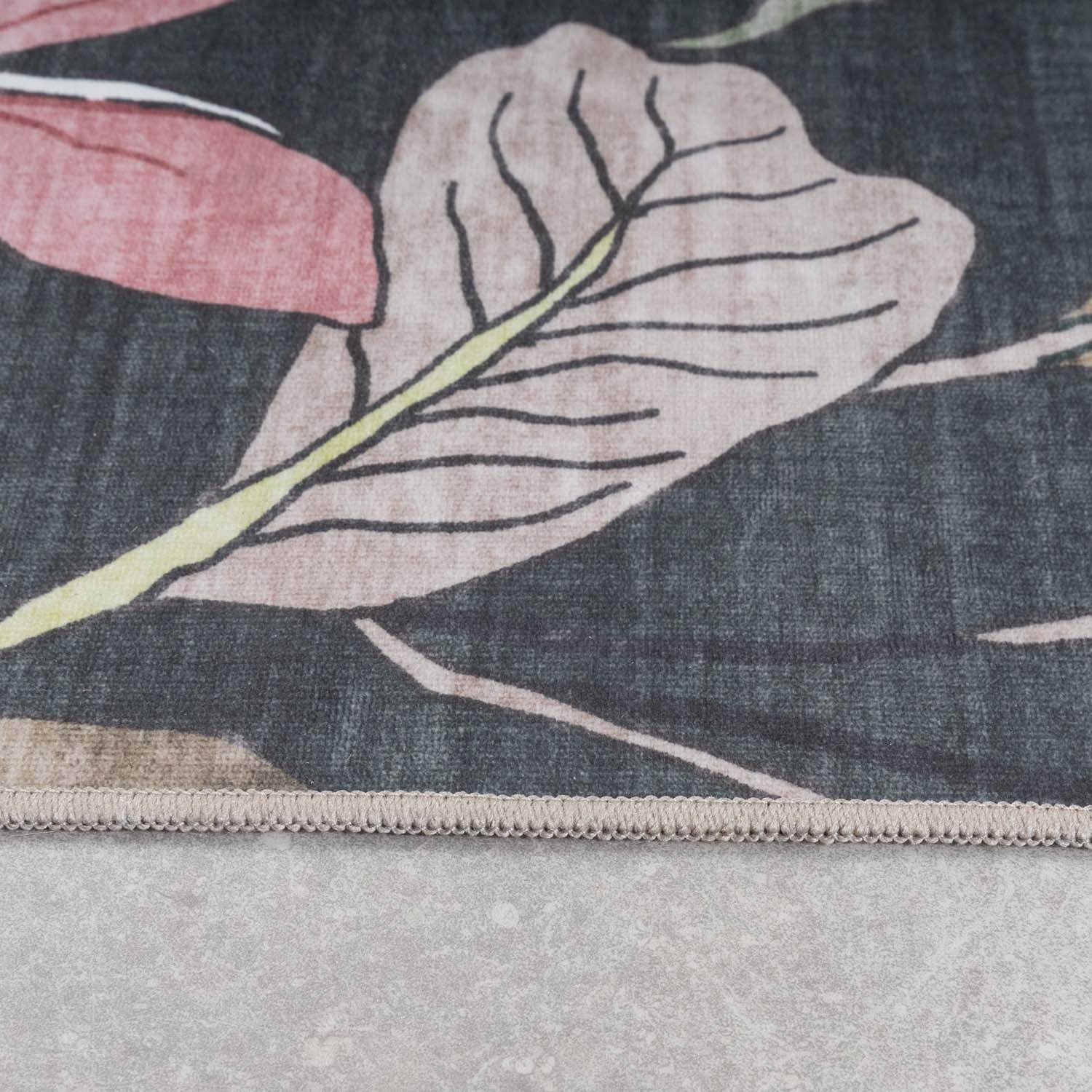 Outdoor rug flowers - Poppy Green