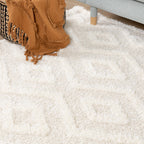 Scandinavian Rug - Lova Diamond Cream