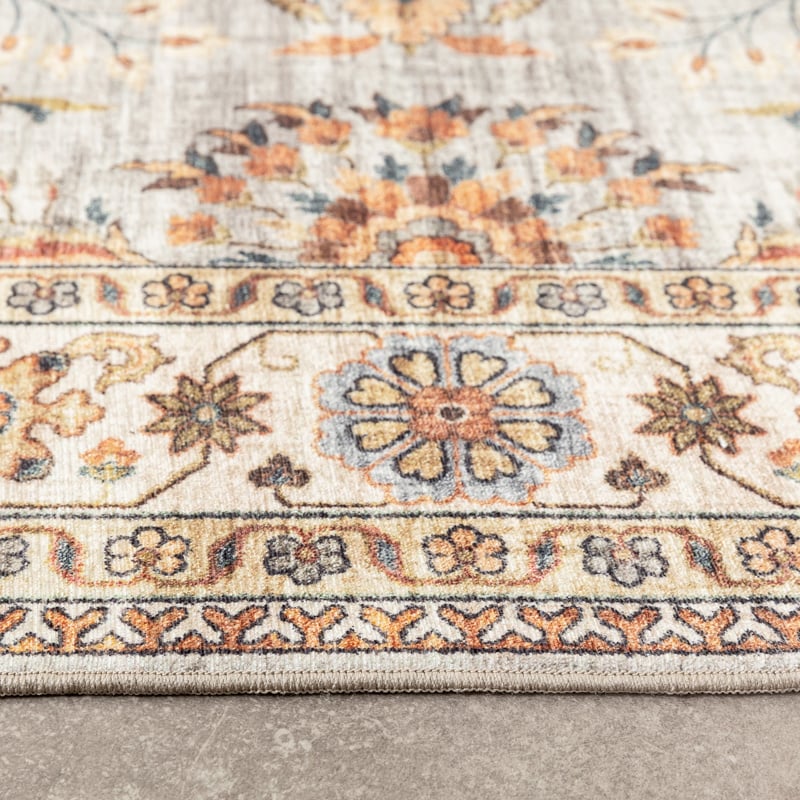Vintage Outdoor Rug - Santo Flora Light Grey