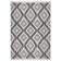 Geometric floor rug - Decio Alix Black/White