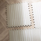 Foam puzzle mat - Alfie XL Stripes Grey/Beige