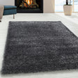 High pile floor rug - Blushy Dark Grey