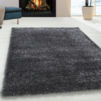High pile floor rug - Blushy Dark Grey