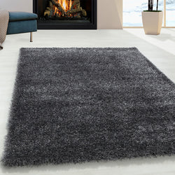 High pile floor rug - Blushy Dark Grey