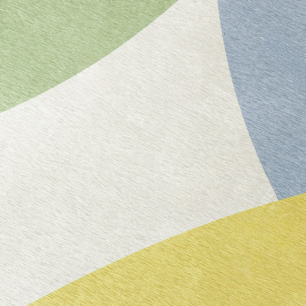 Geometric Rug – Swing Circles Blue/Green