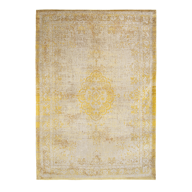 Vintage floor rug - Fading World Medallion Yellow 9062