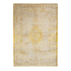Vintage floor rug - Fading World Medallion Yellow 9062
