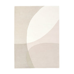 Wool Floor Rug - Shades White/Cream 100
