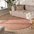 Round Wool Rug – Feline Terracotta