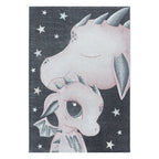 Children's floor rug - Fleurtje Dragon Pink