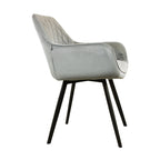 Velvet dining chair - Karl Grey