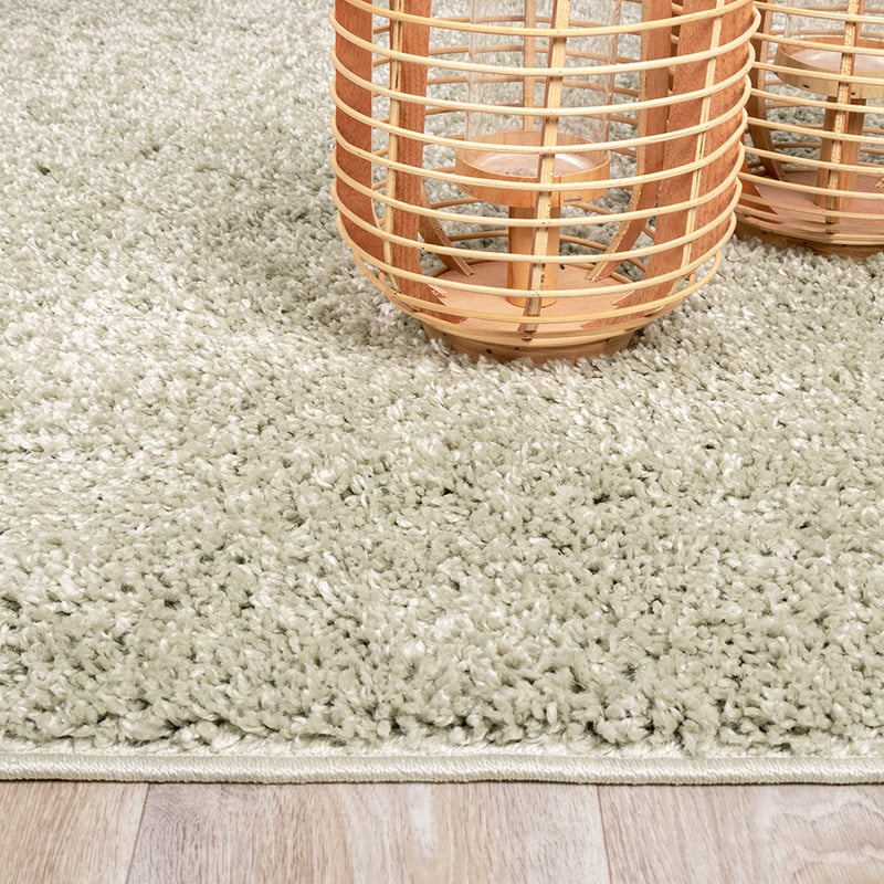 Round High Pile Rug - Lofty Mint