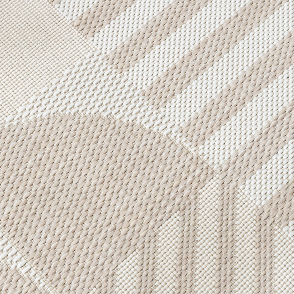Outdoor Rug Capri Lines Beige Cream