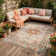 Indoor Outdoor Rug - Kairo Medallion Cream/Multicolour