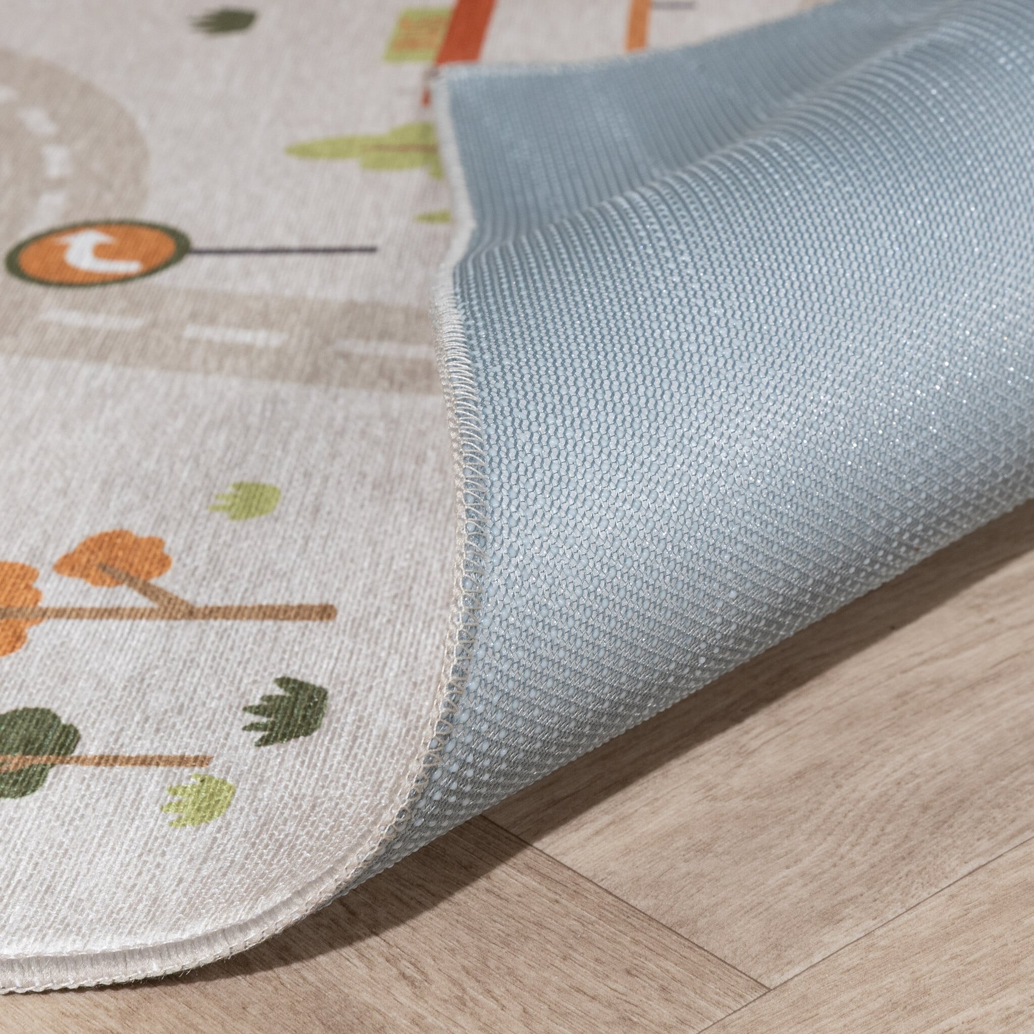 Car Play Rug - Rocky Ride Grey