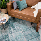 Round Patchwork Rug - Dreams Mint