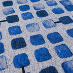 Abstract floor rug - Cobblestone Amparo Blues 9348