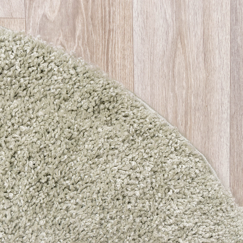 Round High Pile Rug - Lofty Mint