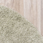 Round High Pile Rug - Lofty Mint