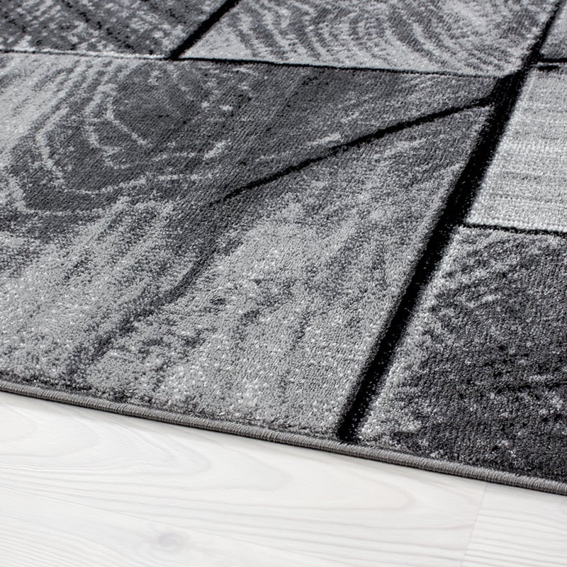 Modern Hallway Runner - Jena Black 9260