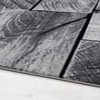 Modern Hallway Runner - Jena Black 9260