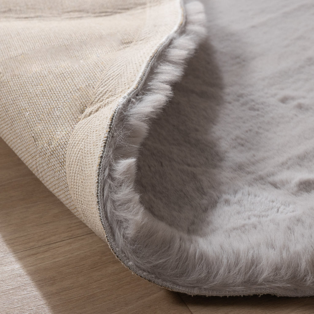 Round High Pile Rug - Comfy Supreme Grey