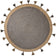 Round jute floor rug - Lunaro Grey/Natural