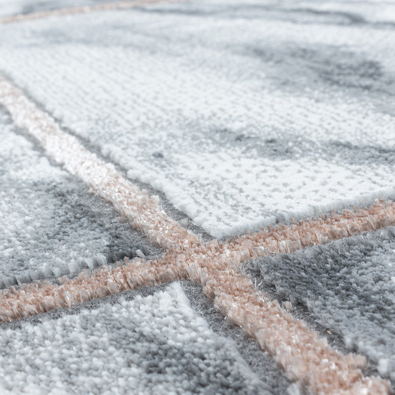Modern floor rug - Marble Box Grey/Brown