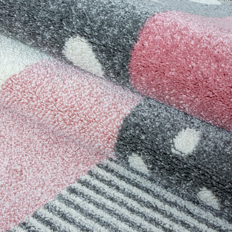 Children's Floor Rug - Ava Multi/Pink