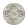 Round oriental rug – Leyla Medallion Green